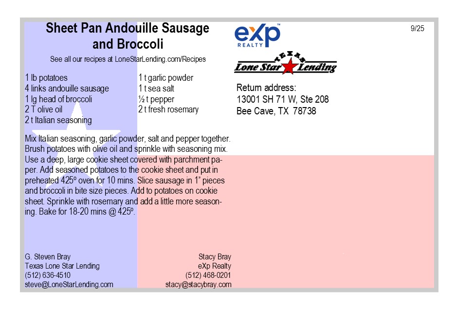 Sheet Pan Andouille Sausage and Broccoli recipe