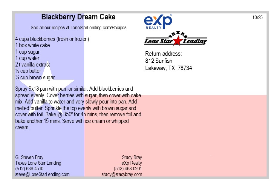 Blackberry Dream Cake recipe