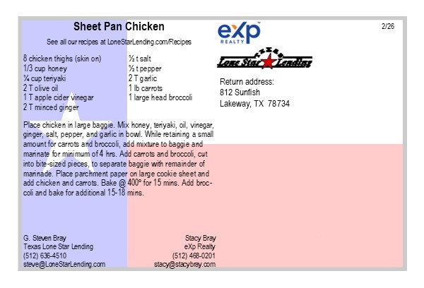 Sheet Pan Chicken recipe